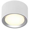 Aufbauleuchte Fallon Weiß Edelstahlfarben D: 10 cm - Edelstahlfarben/Weiß, Design, Metall (10/6cm) - Nordlux