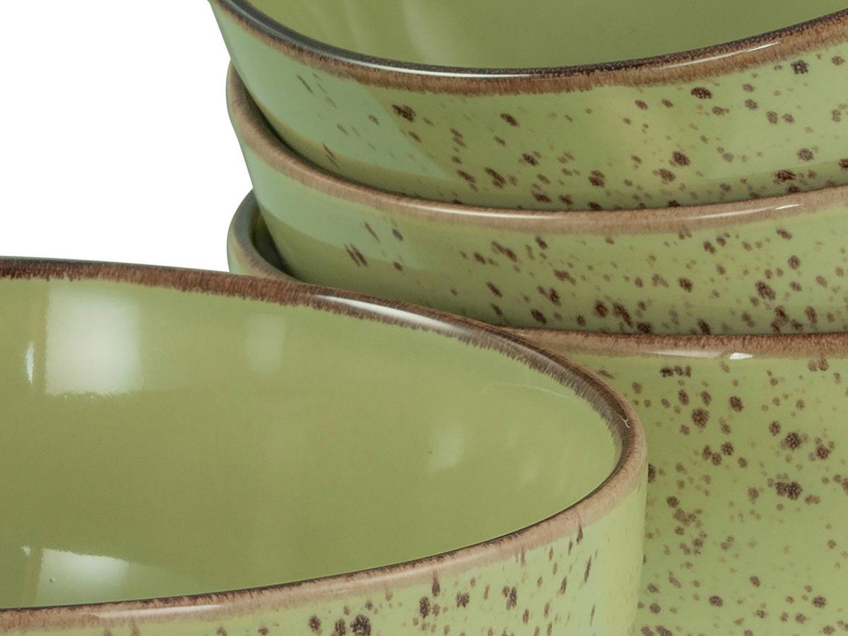 Schüsselset Nature Collection Green Life, 4--Teilig., Grün - Grün, Design, Keramik - Creatable