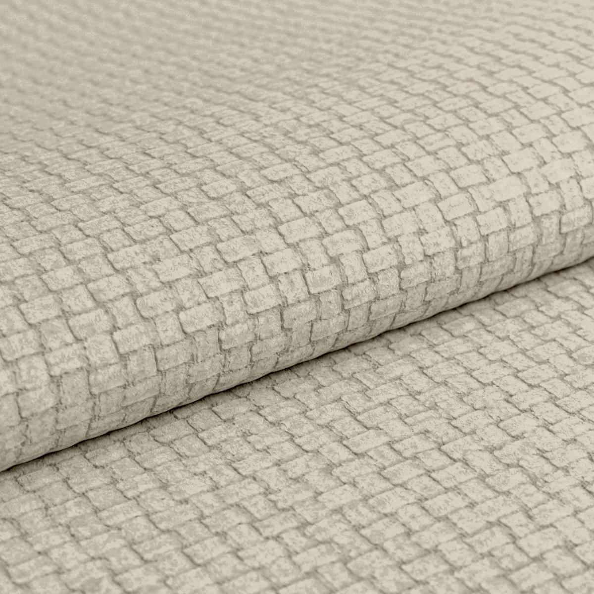 Ecksofa mit Bettfunktion Malaga new Chenille beige - Beige/Schwarz, KONVENTIONELL, Textil (286/203cm) - Ondega