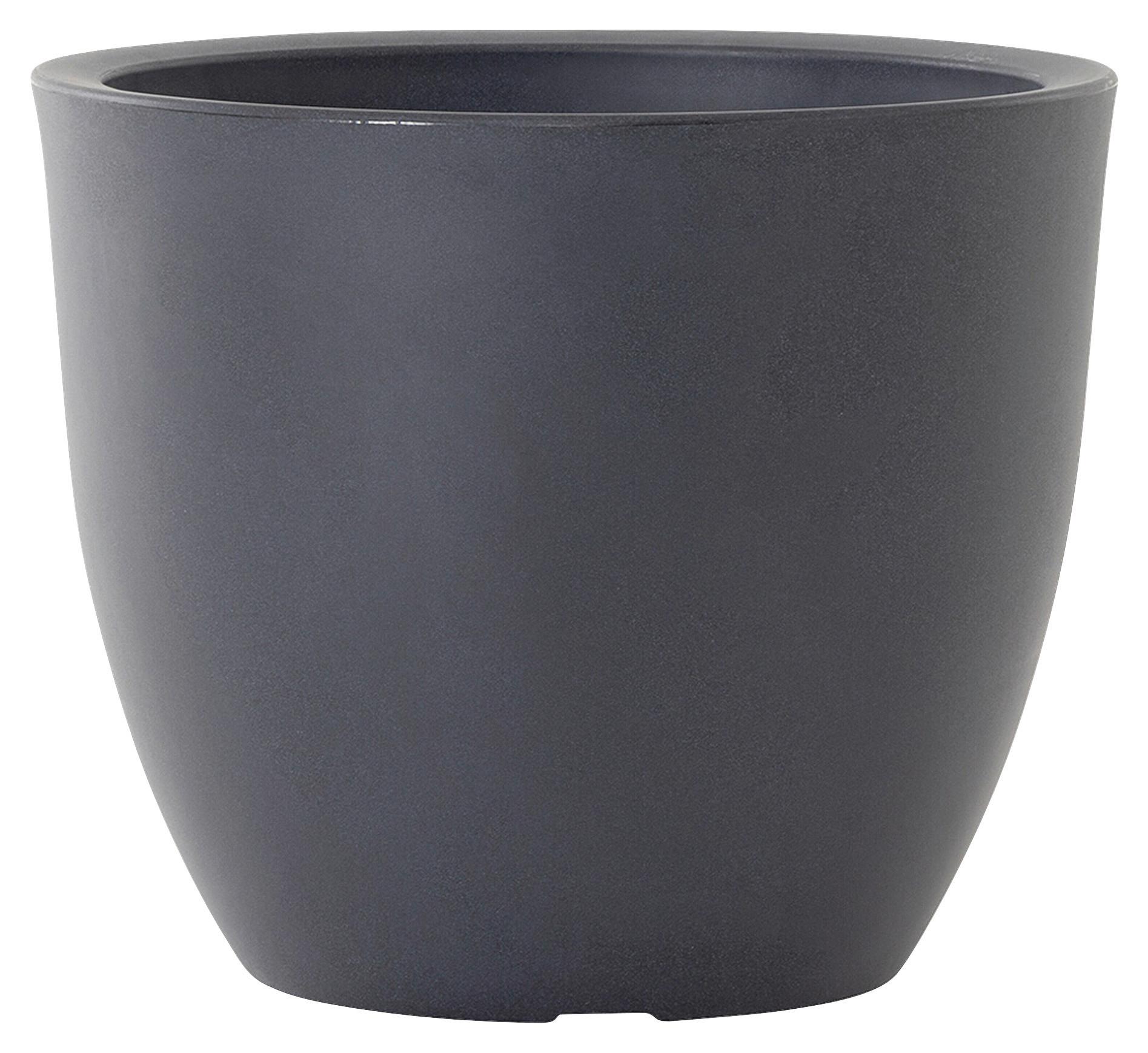 Pflanzentopf Anthrazit D: 60 cm - Anthrazit, Basics, Kunststoff (60/46cm) - Siena Garden