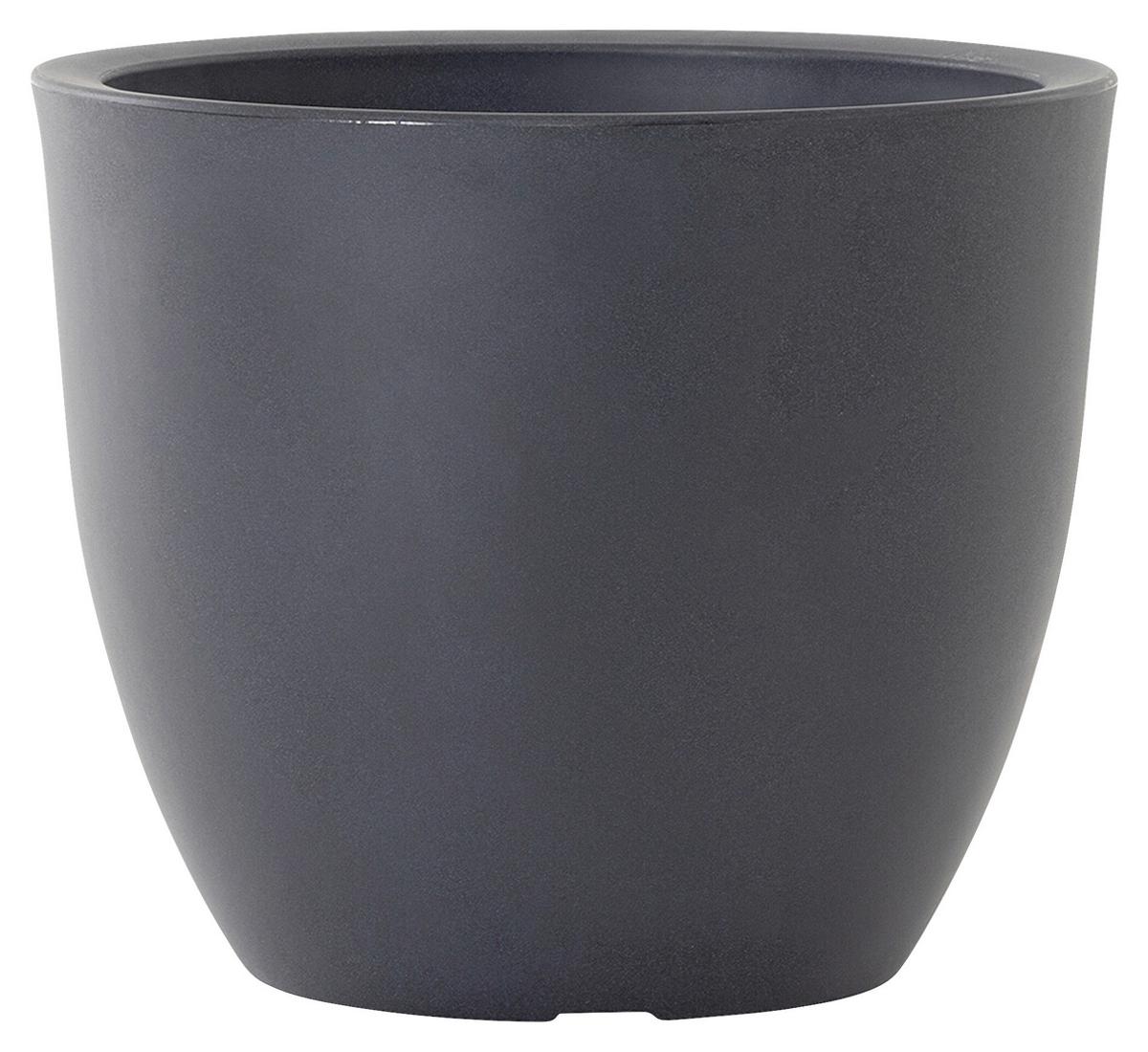 Pflanzentopf Anthrazit D: 40 Cm - Anthrazit, Basics, Kunststoff (40/30,7cm) - Siena Garden