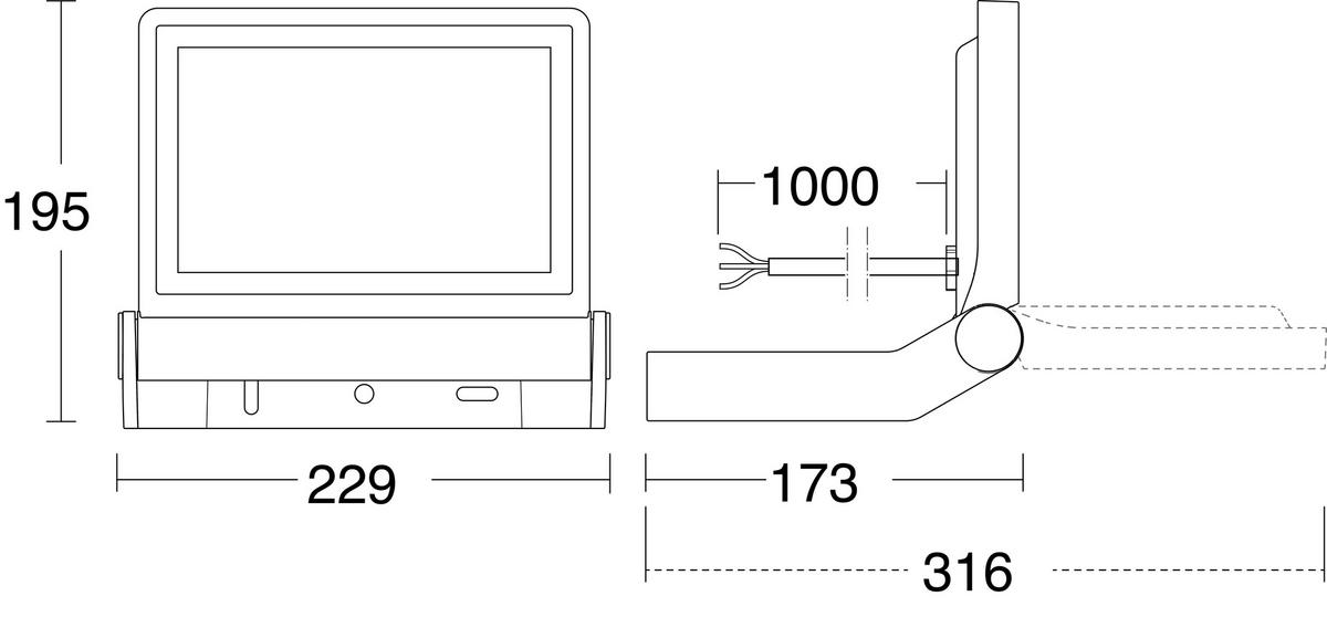 Led-außenleuchte Xled One Aluminium - Anthrazit, Design, Metall (17,3/22,9/19,5cm) - Steinel