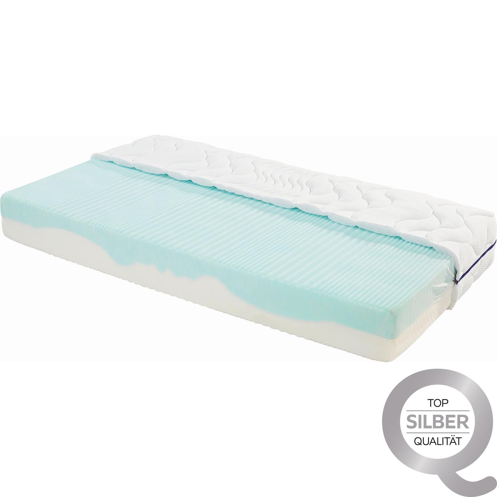 Komfortschaummatratze Ergo Duo 90x200cm Fest - Weiß, Textil (90/200cm) - Primatex