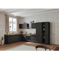 Eckküche Meran Ohne Geräte 240x360 Cm Grau/eiche Dekor - Eiche Wotan/Grau, LIFESTYLE, Holzwerkstoff (240/360cm) - Held