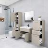 Badezimmer Alba 5-Teilig Kaschmir/Beige : 120 cm - Kaschmir/Beige, LIFESTYLE, Keramik/Holzwerkstoff (120/132,8/30,2cm) - P & B
