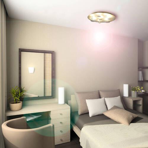 Led-deckenleuchte Firenze Ø 50 Cm Rund - Silberfarben, Design, Metall (50cm) - Näve