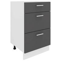 Küchenunterschrank Esilo B: 50 cm Weiß - Anthrazit/Weiß, KONVENTIONELL, Holzwerkstoff (50/82/46cm) - MID.YOU