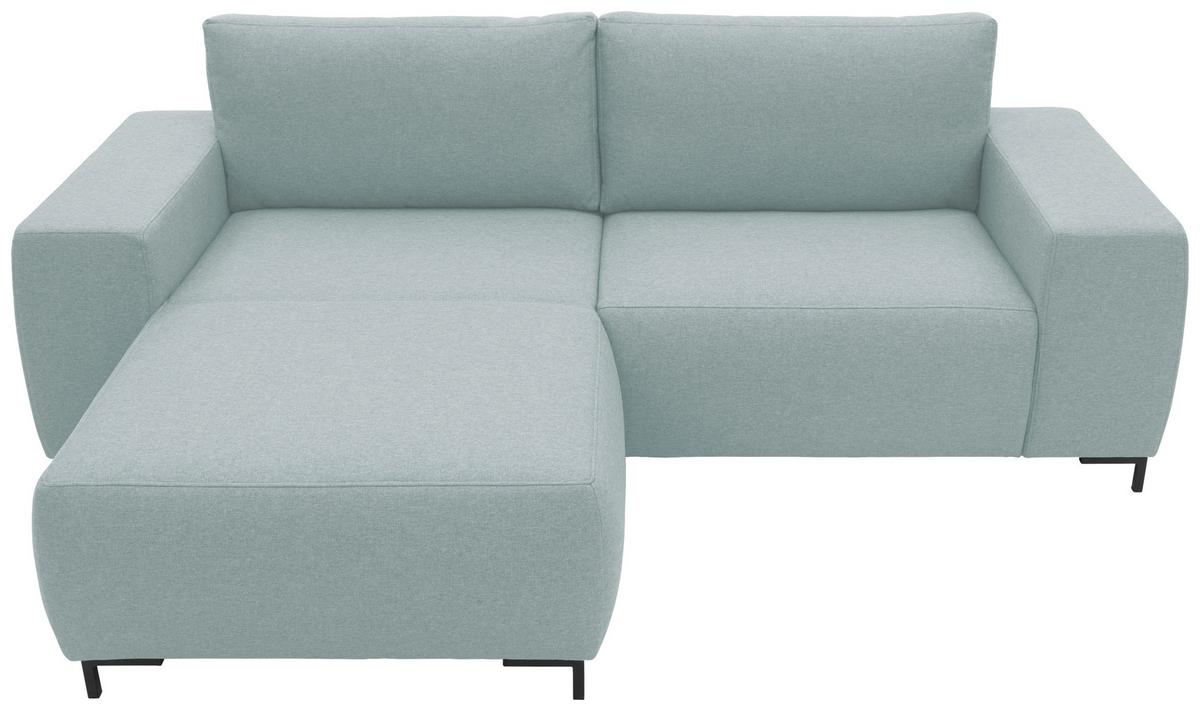 Ecksofa Looks Vi Blau Webstoff - Blau/Schwarz, Design, Textil (242/160cm) - LOOKS by W.Joop