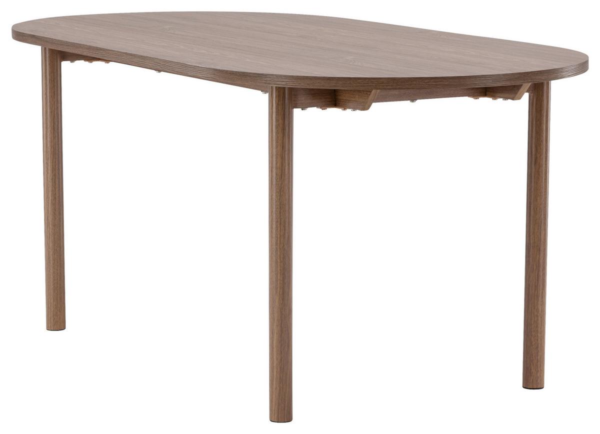 Esstisch Andy - Braun, Design, Holzwerkstoff/Metall (180/90/75cm) - Livetastic