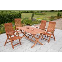 Gartentisch Klappbar Eukalyptusholz L: 160 cm - Naturfarben, KONVENTIONELL, Holz (160/73/90cm) - Gardenson