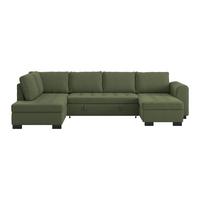 SEDACIA SÚPRAVA MALTE -BASED- - čierna/sivá, Modern, textil/plast (178/305/155cm) - Based