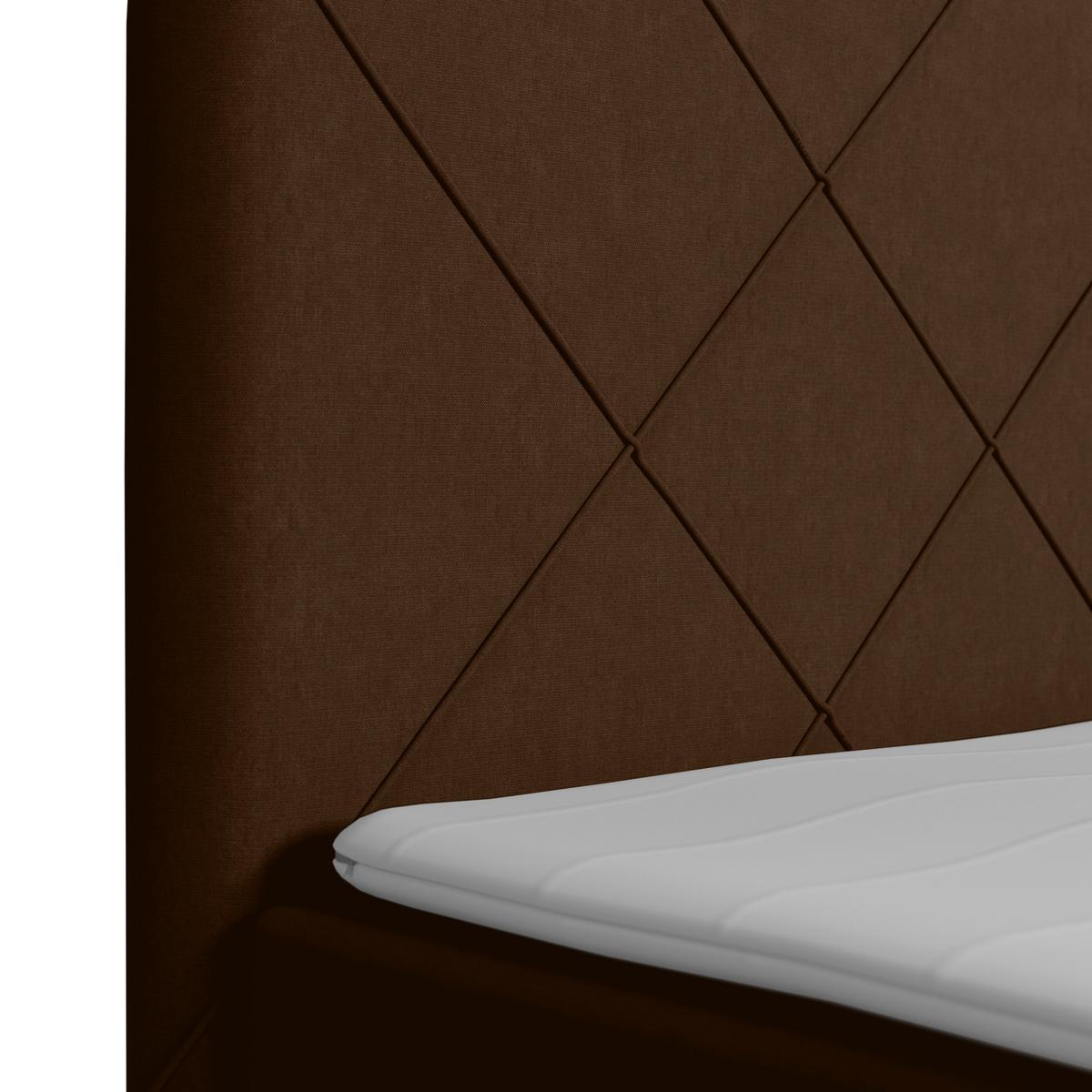 Boxspringbett mit Bettkasten Cordoba 180x200 cm Braun - Schwarz/Braun, MODERN, Holz/Textil (180/200cm) - MID.YOU