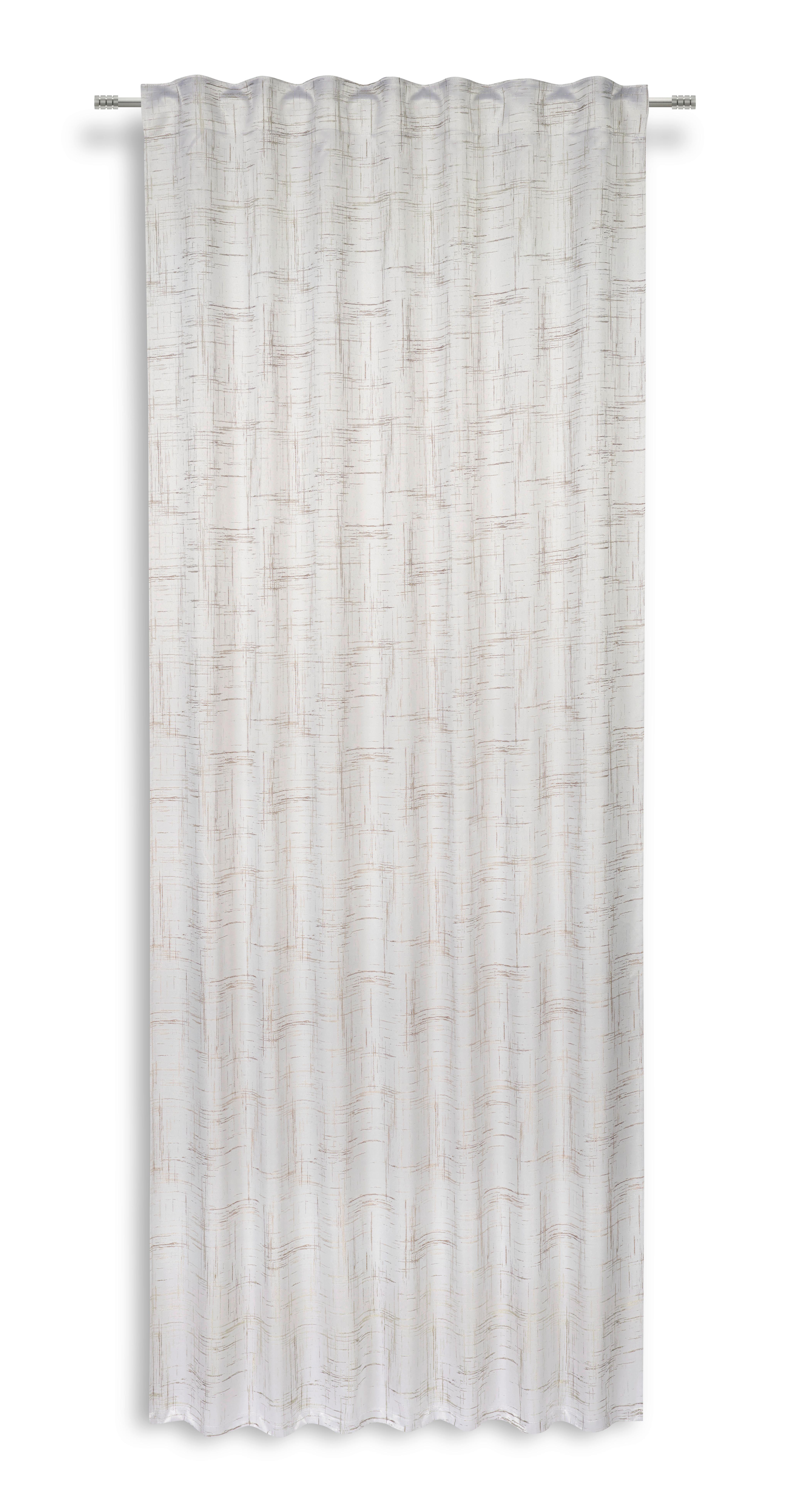 Fertigvorhang Felicitas - Taupe, MODERN, Textil (140/245cm) - Luca Bessoni