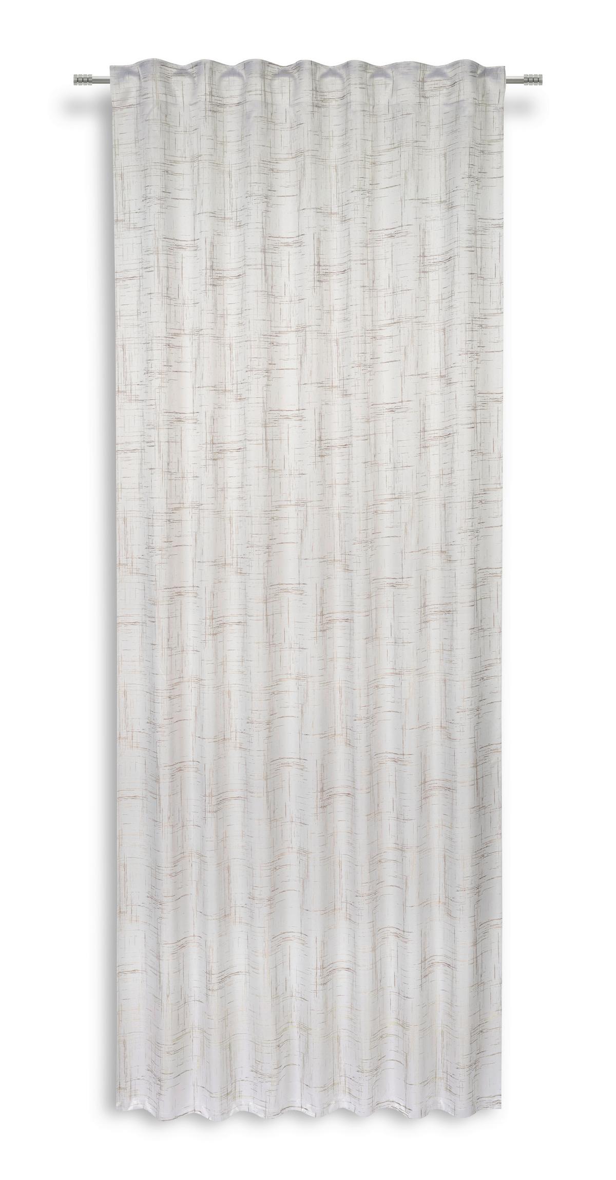 Fertigvorhang Felicitas - Taupe, MODERN, Textil (140/245cm) - Luca Bessoni