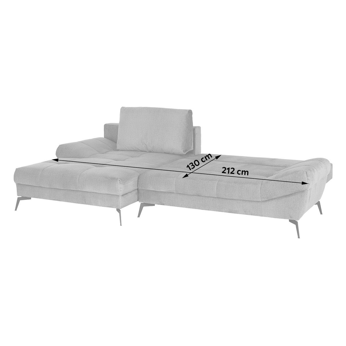 Ecksofa Mia - Gelb/Goldfarben, MODERN, Holz/Holzwerkstoff (187/301cm) - Luca Bessoni