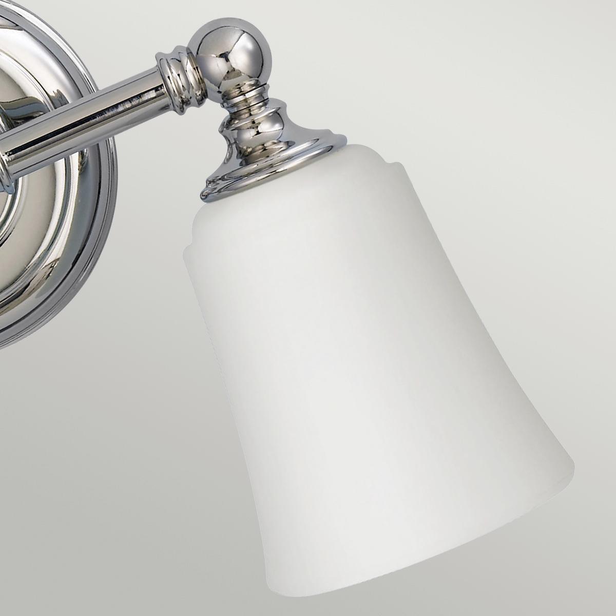 Bad-wandleuchte Hugolake Ip44 2-Flammig In Chromfarben - Chromfarben, Design, Glas/Metall (33/24.8/15.2cm) - Elstead Lighting