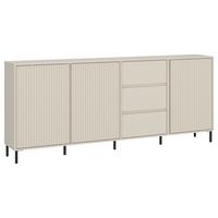 Kommode 212cm Avenale Kaschmir - Kaschmir/Schwarz, Trend, Holzwerkstoff (212/91,6/40cm)