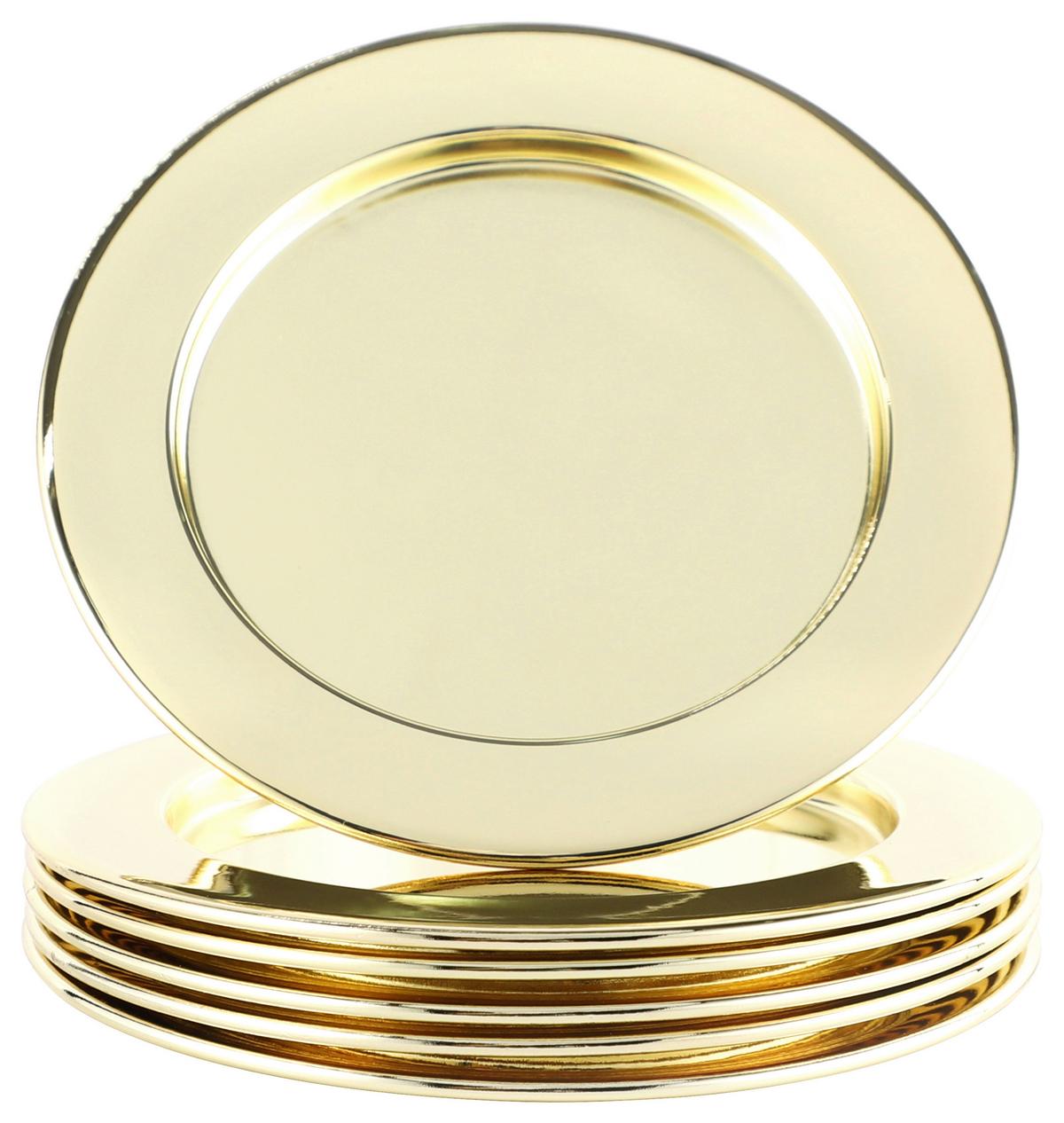 Untersetzer Echtwerk Glasuntersetzer-Set - Goldfarben, Design, Metall (10,9cm) - Echtwerk