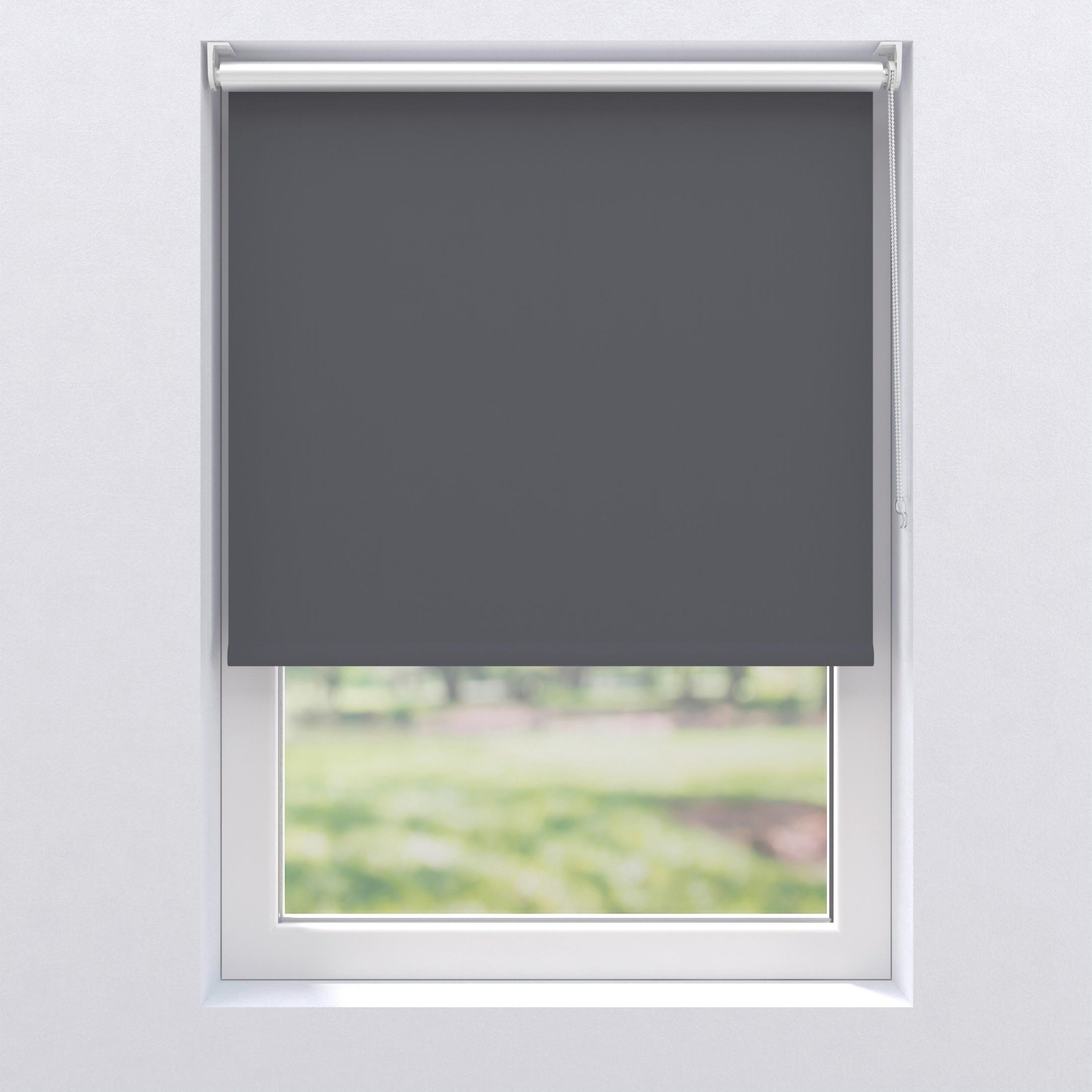 Rollo Thermo 80x150 cm mit Kettenzug - Grau, Basics, Kunststoff (80/150cm)