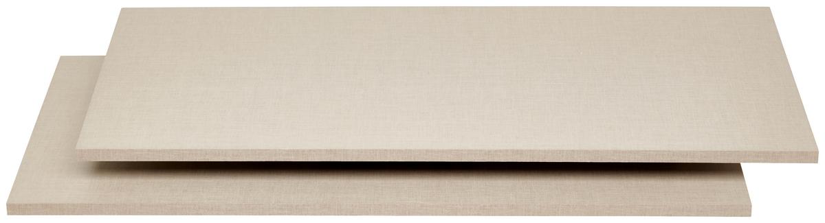 EINLEGEBODENSET Grau B: 90cm - Grau, MODERN, Holzwerkstoff (90/1,6/45cm) - Rauch Möbel