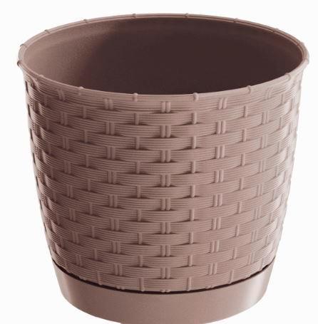 Virágcserép Ratolla 22cm - műanyag (22cm)