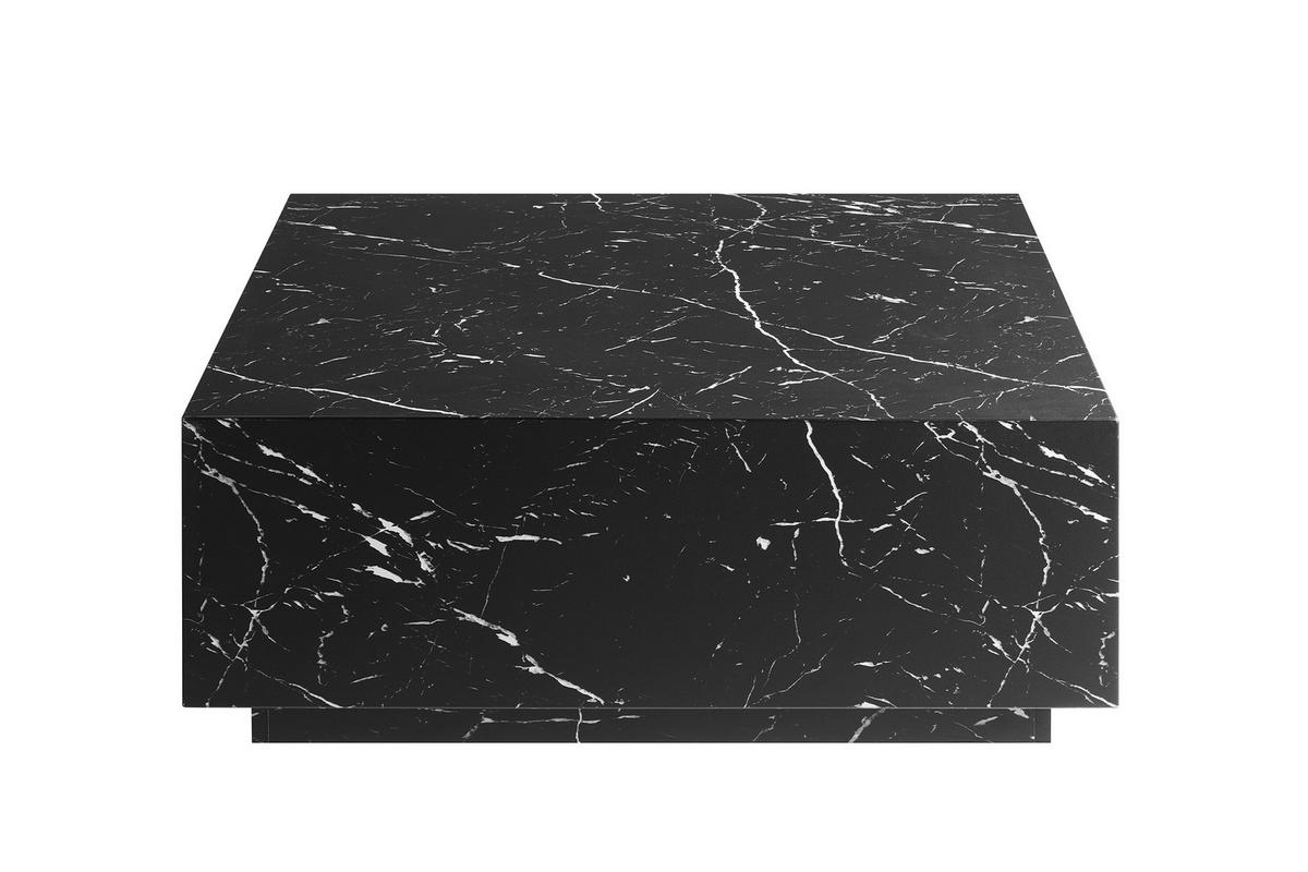 Couchtisch Schwarz L: 90 Cm - Schwarz, Design, Holzwerkstoff (90/90/35cm) - Livetastic