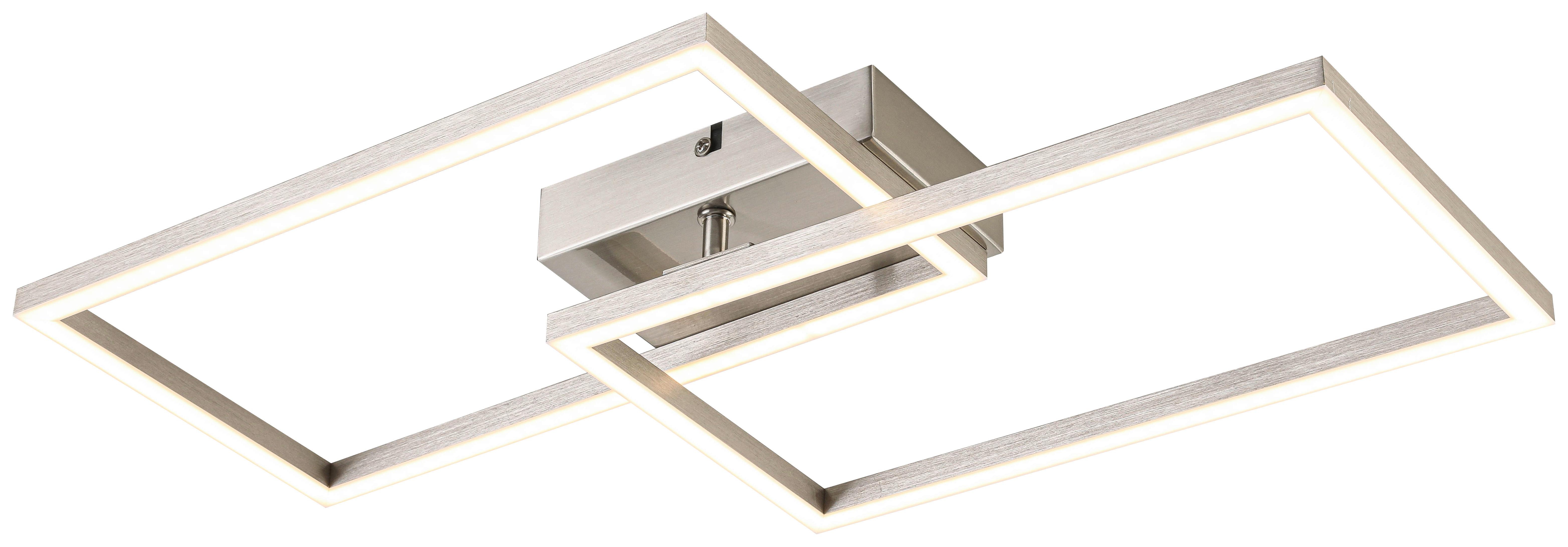 LED-Deckenleuchte Tracy - Alufarben, MODERN, Kunststoff/Metall (50/28/6,5cm) - Luca Bessoni