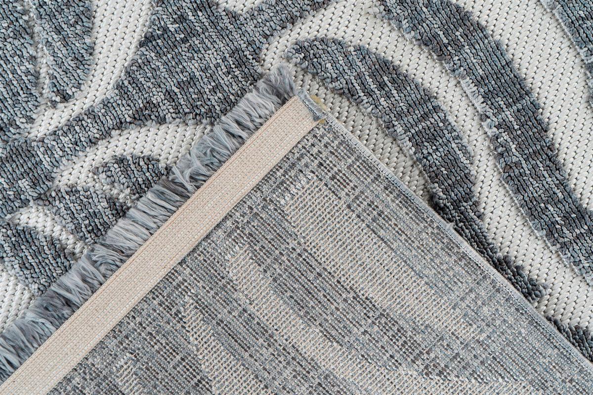Teppich Grau Sarai 80 cm - Grau, KONVENTIONELL, Textil (80cm) - Kayoom