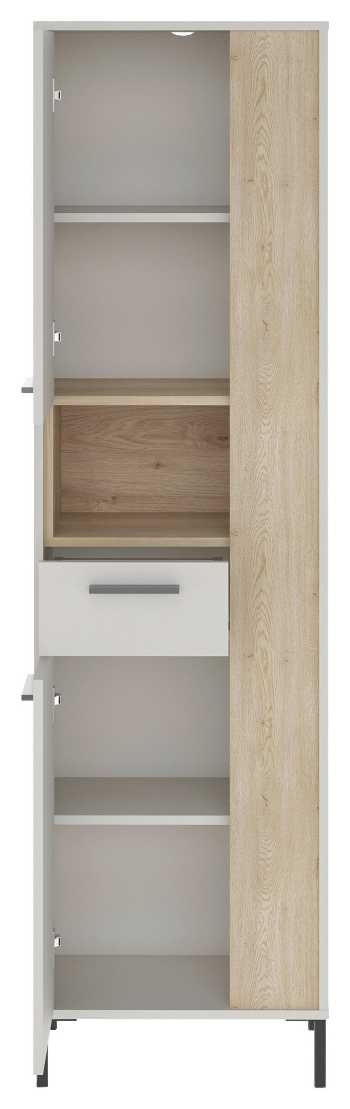 Schrank Empoli Kaschmir Eichefarben B: 51 cm - Kaschmir/Eichefarben, MODERN, Holzwerkstoff (51/184/30cm)