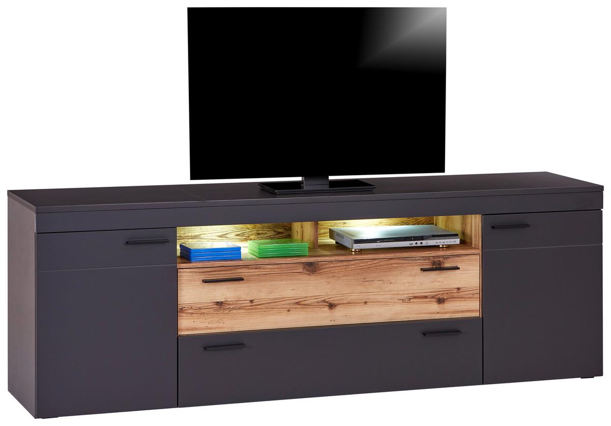 KOMODA POD TELEVIZI HENRY - Moderní, kompozitní dřevo/plast (220/75/47cm)