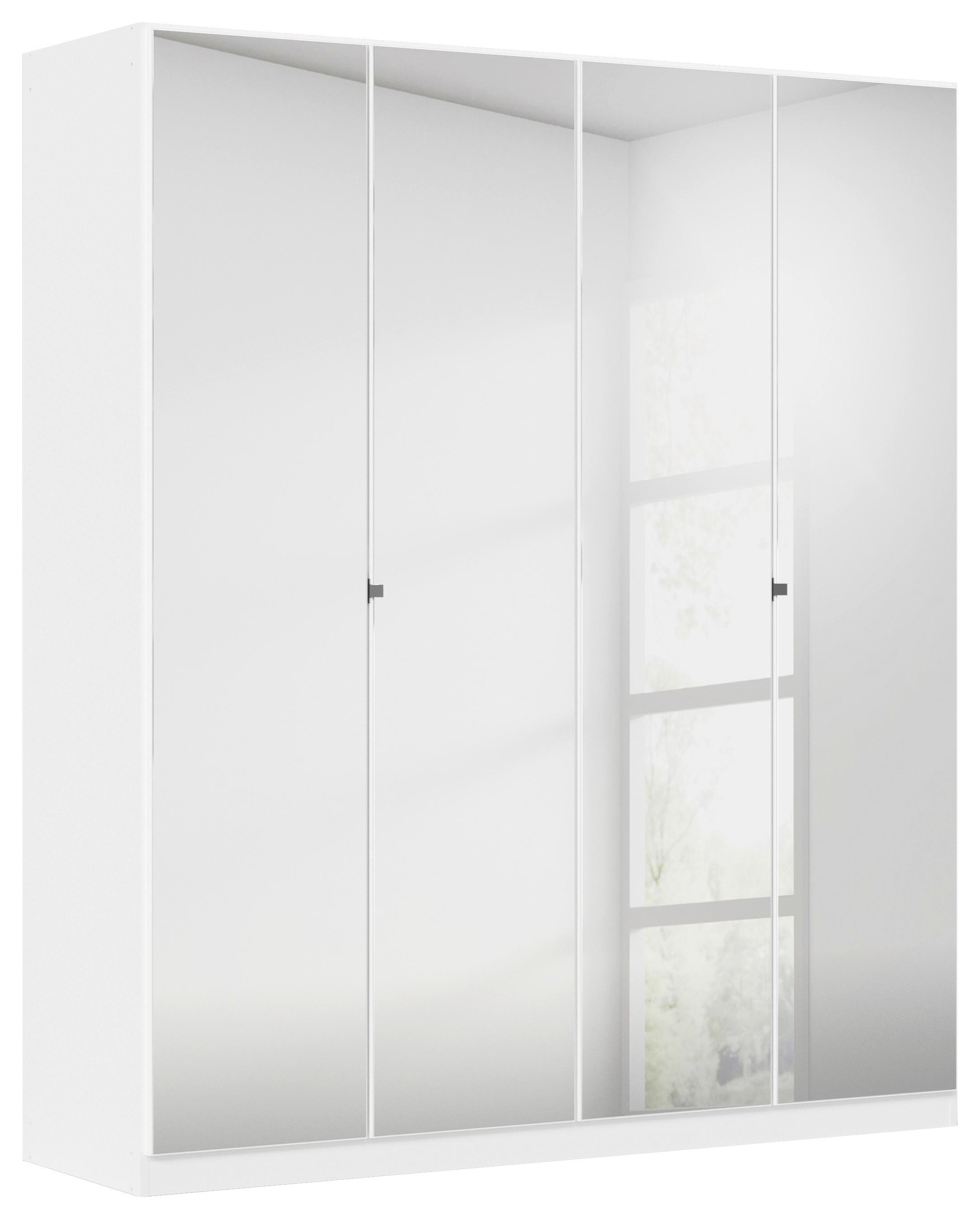 Drehtürenschrank Mit Spiegel 181 Cm Reflect, Weiß