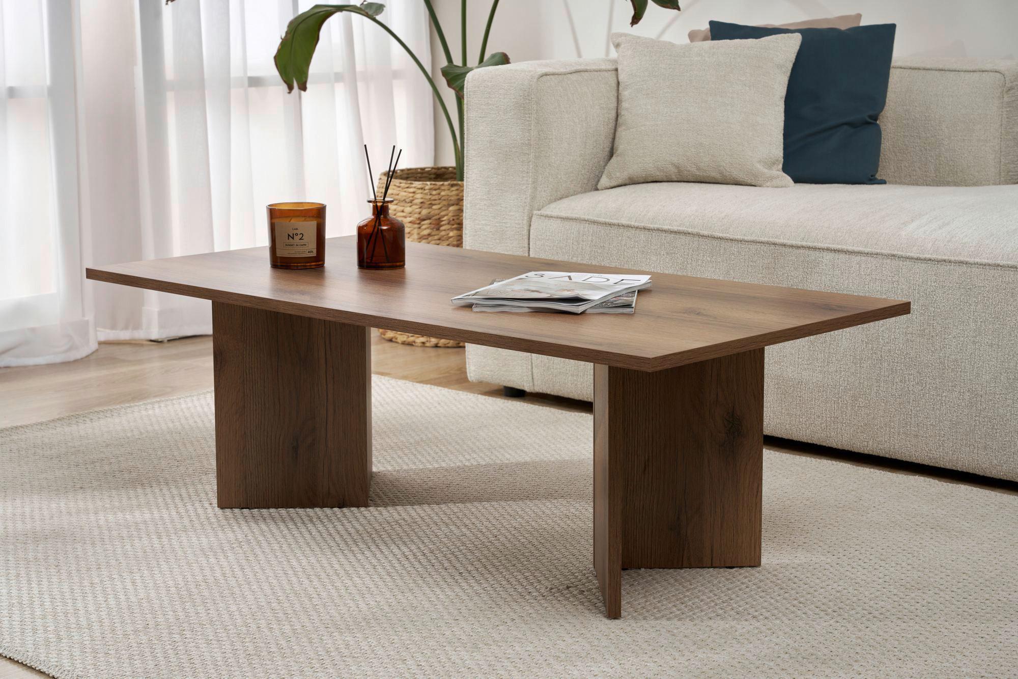 Couchtisch Sabin Walnussfarben B: 119cm - Walnussfarben, Design, Holzwerkstoff (119/40/60cm) - MID.YOU