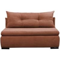 Schlafsofa mit Bettkasten Yellow B: 154 cm Cord Koralle - Koralle/Schwarz, Design, Textil (154/93/85cm) - MID.YOU