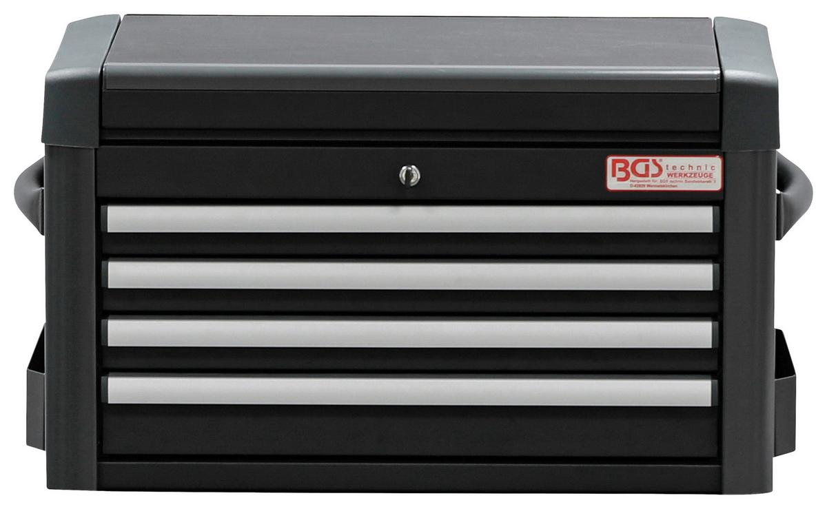 Aufsatz für Werkstattwagen Profi Schwarz/Silber B: 73 cm - Silberfarben/Schwarz, Basics (73/85,5/47cm)