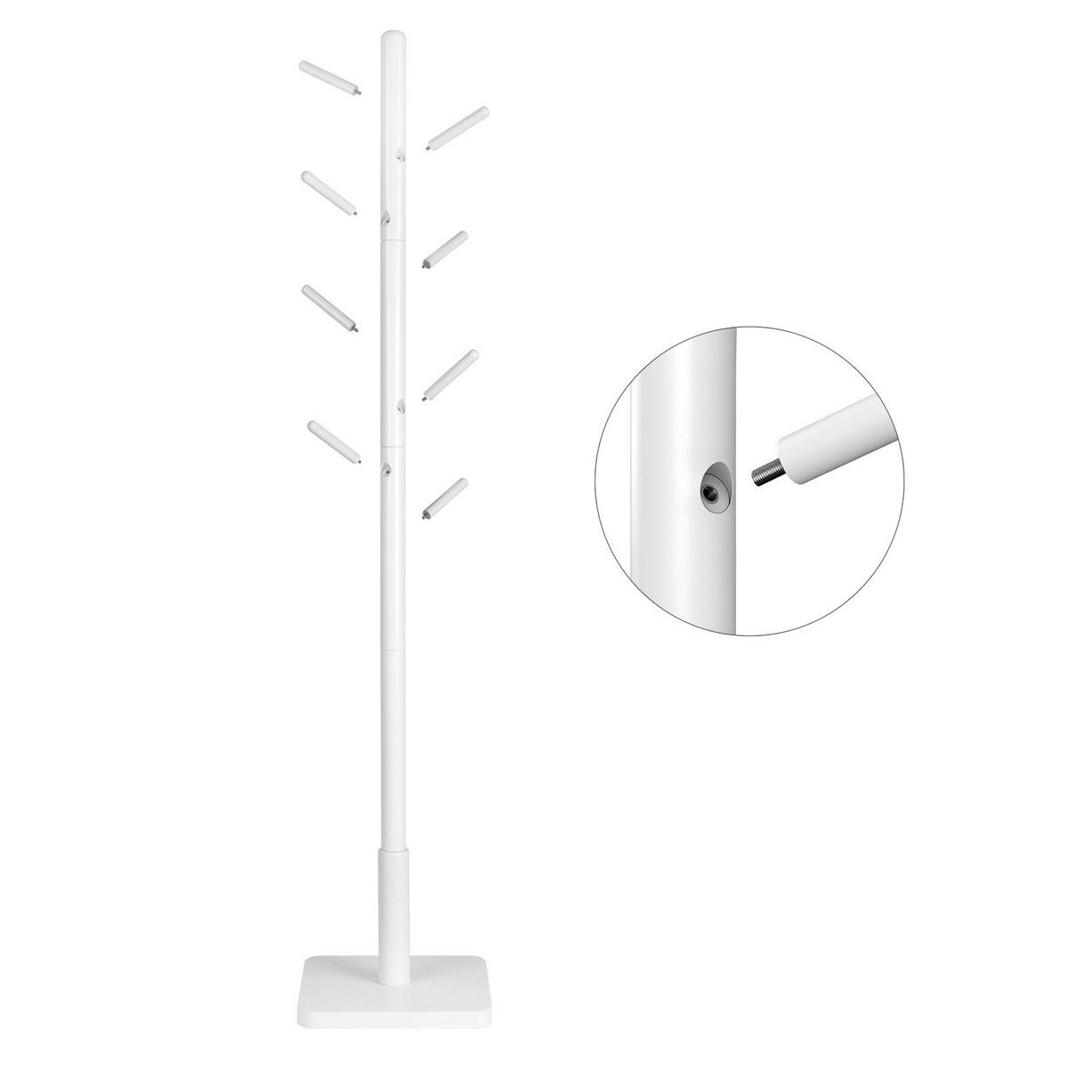 VEŠIAK NA KABÁTY WEISS - biela, Trend, kompozitné drevo (30/175/30cm) - Boxxx