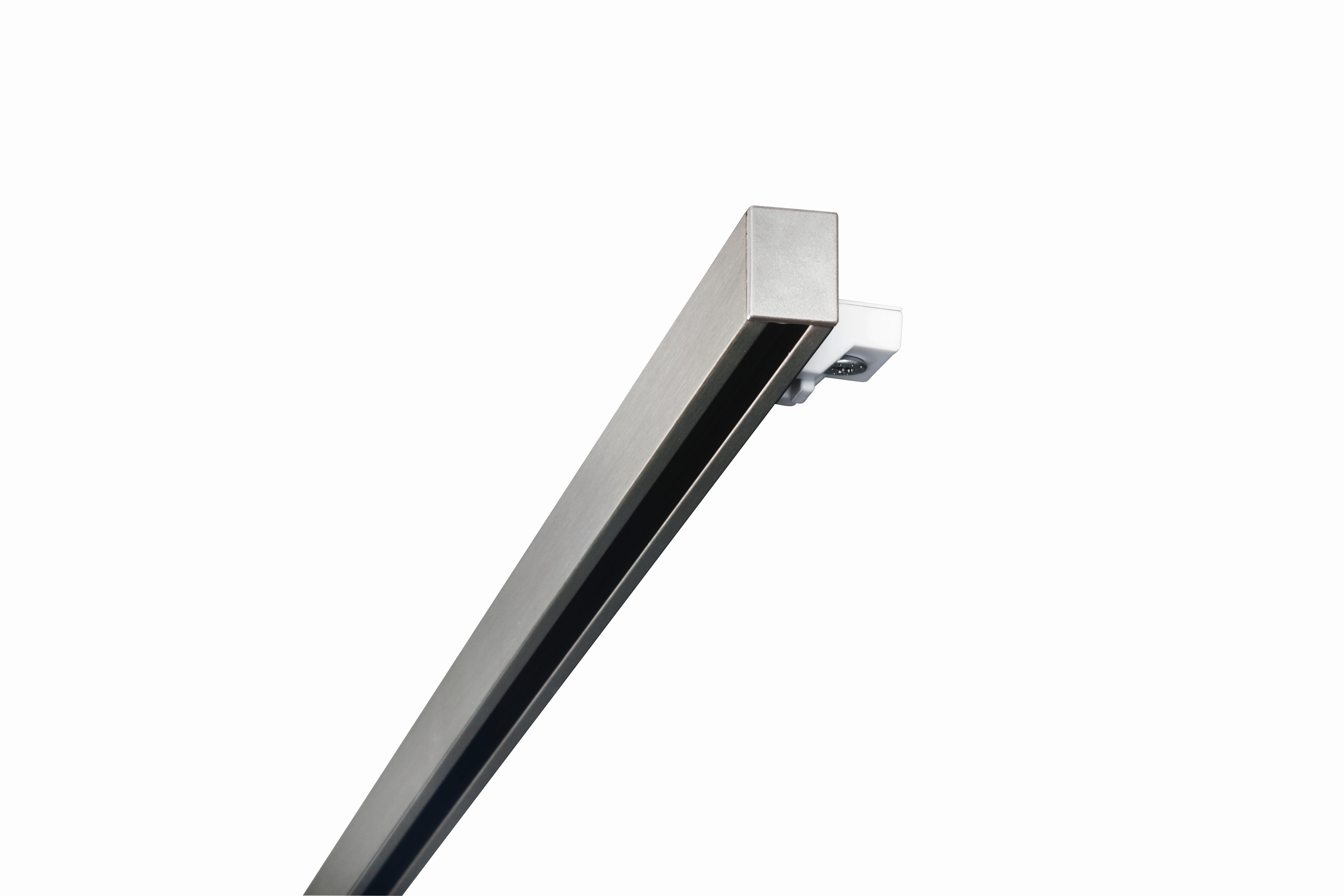 KOĽAJNICA NA ZÁVESY Style, 240cm - farba ušľachtilej ocele, kov (240cm) - Premium Living