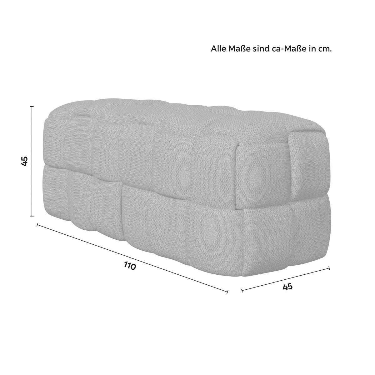 Moderná lavica ELLA tmavosivá, buklé - čierna/tmavosivá, Modern, drevo/textil (110/45/45cm) - Bessagi Home