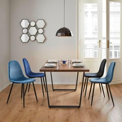Stolička Lio - čierna, Modern, kov/drevo (43/86/55cm) - Modern Living