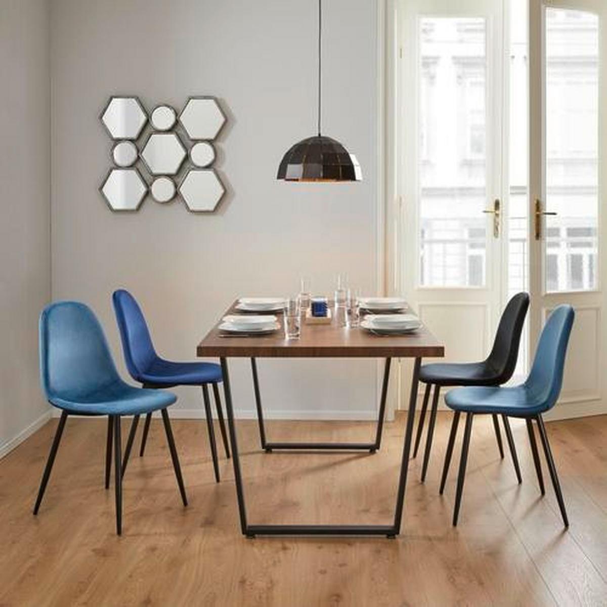 Stolička Lio - čierna, Modern, kov/drevo (43/86/55cm) - Modern Living