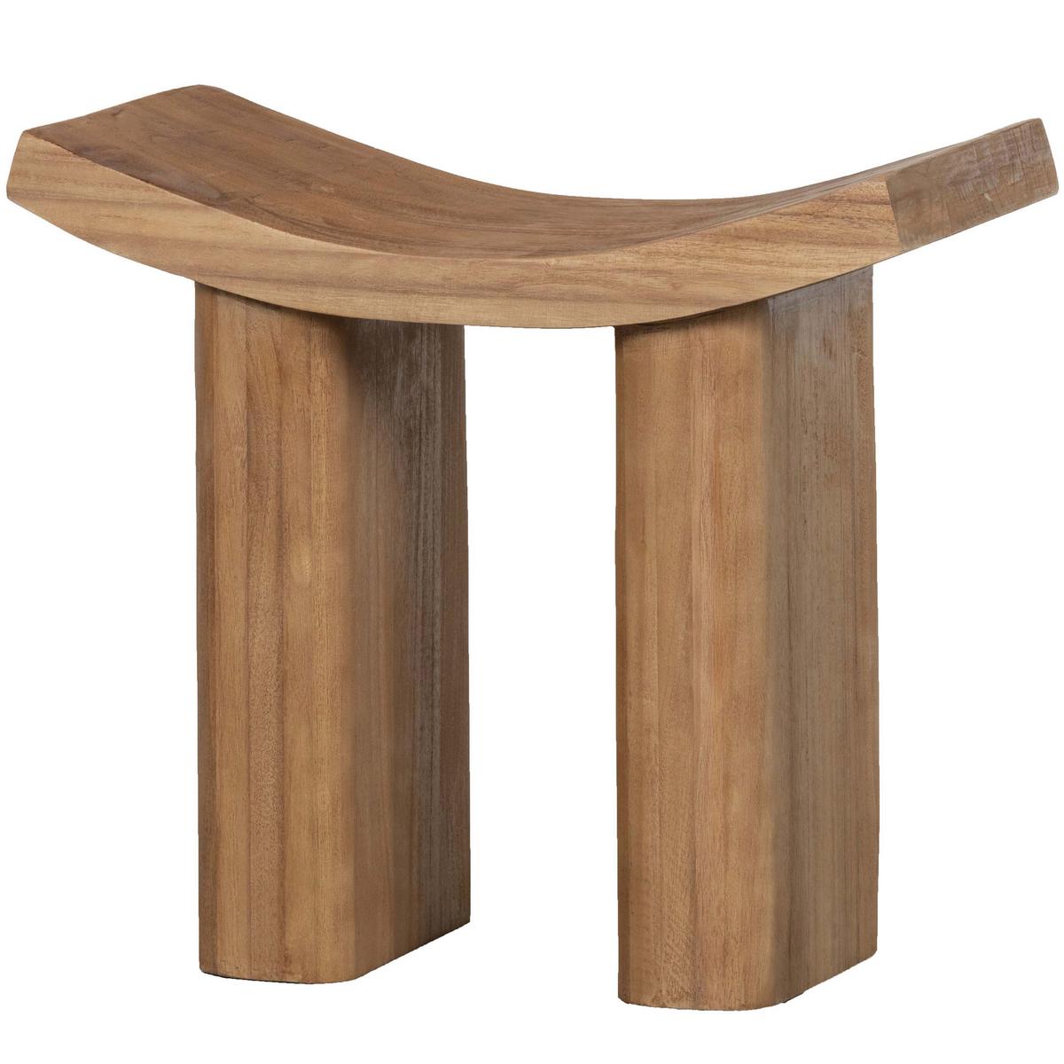 Hocker Japan Naturfarben B: 50 cm - Naturfarben, Design, Holz (50/45/25cm) - Livetastic