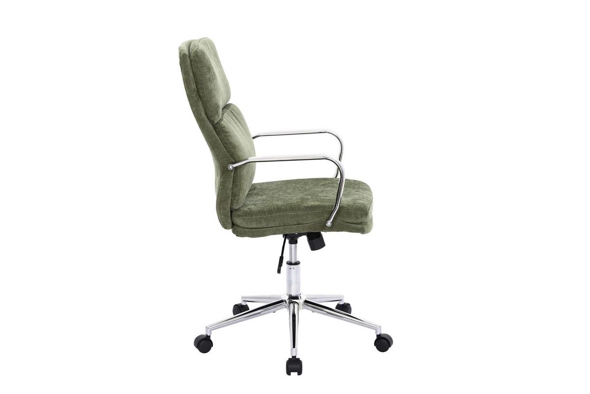 Drehstuhl Verona Grün B: 56 cm - Chromfarben/Grün, MODERN, Holz/Kunststoff (56/100-110/65,5cm) - Livetastic