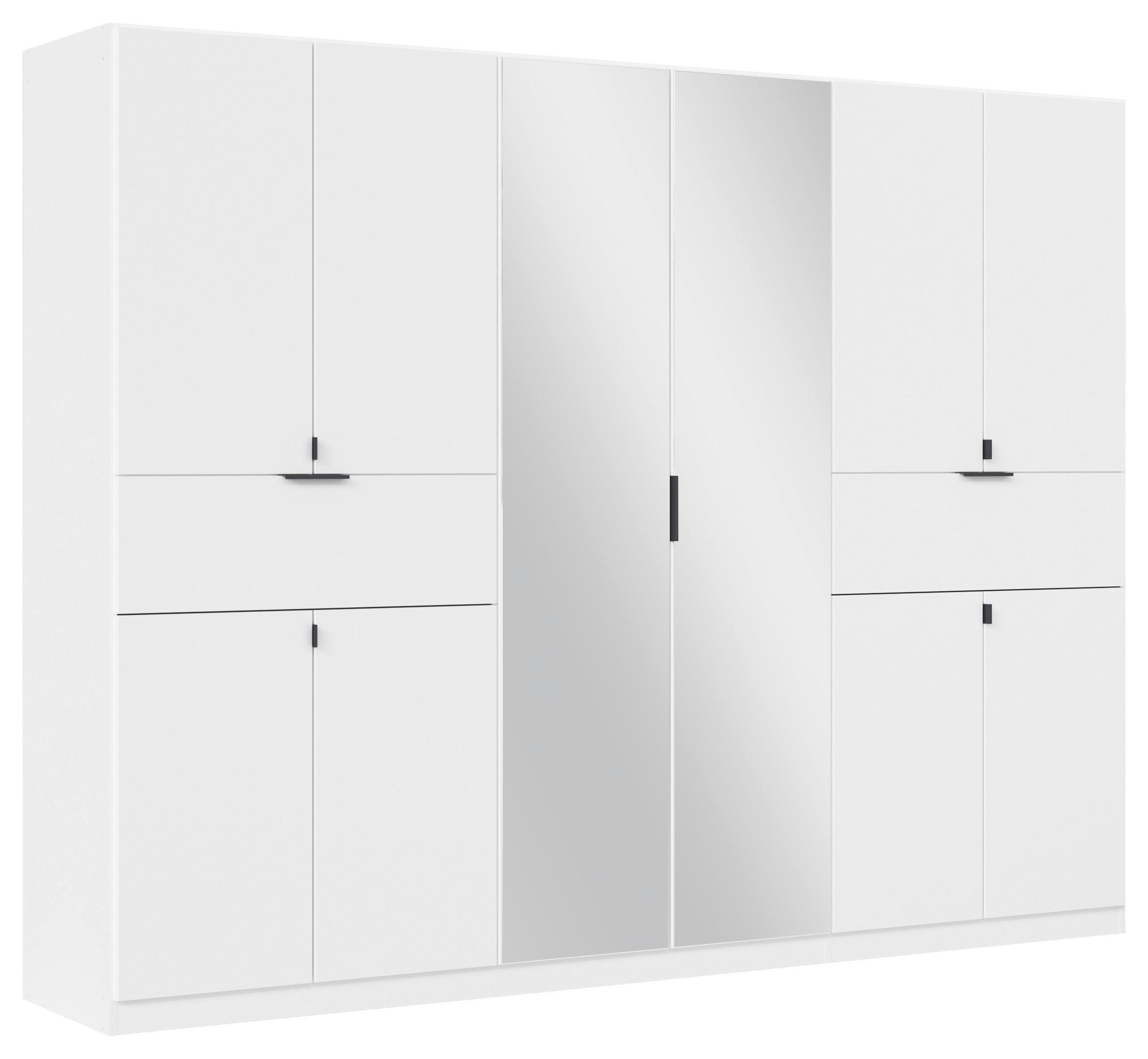 Drehtürenschrank Ticao Weiß B: 271 cm