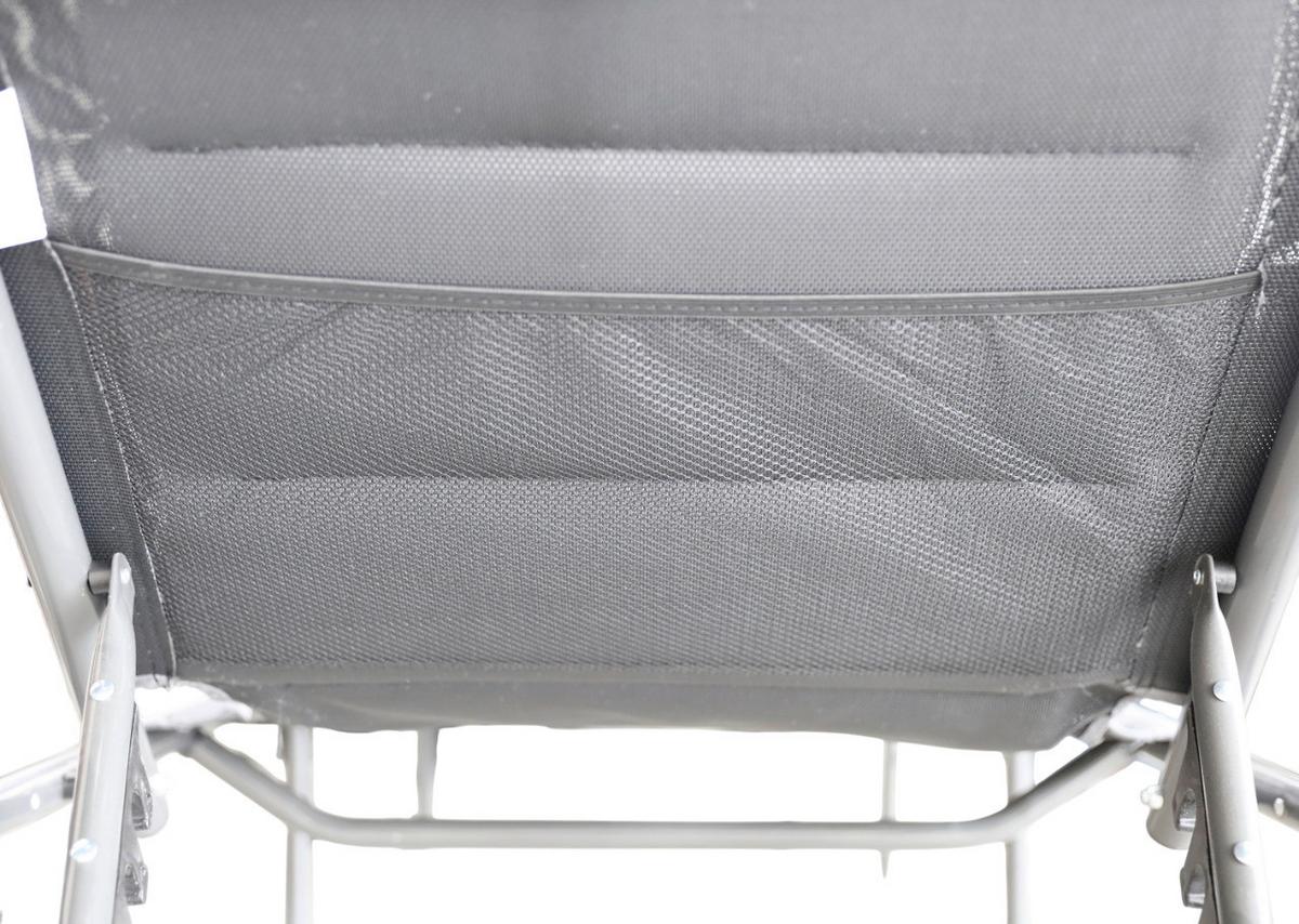 Sonnenliege Ph-Alu-Xsl-Anthracite - Anthrazit, Basics, Kunststoff/Textil (203/48/68cm)