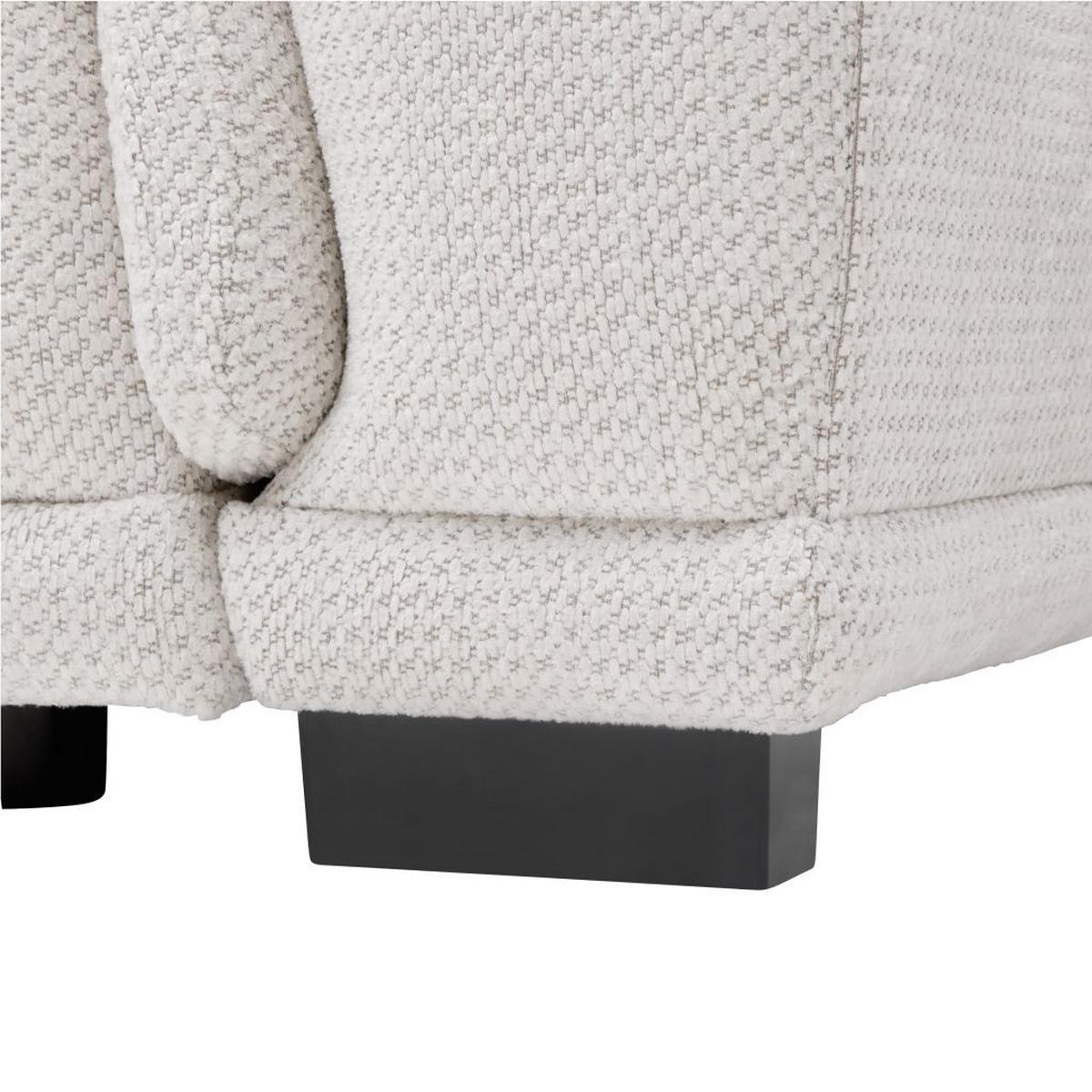 Rohová sedačka GRINALDI, ľavá, šedobílá - černá/šedobílá, Moderní, textil/plast (206/283cm) - Premium Living