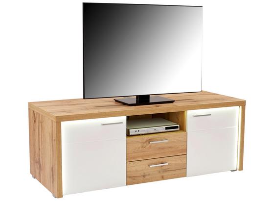 Tv - Elem Eleganza - Tölgyfa/Fehér, modern, Faalapú anyag (160,5/54/49,5cm) Tv - Elem Eleganza - Tölgyfa/Fehér, modern, Faalapú anyag (160,5/54/49,5cm)