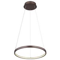 Led Függőlámpa 67192-19br - barna/opál, Design, műanyag/fém (38,5/120cm) - Globo