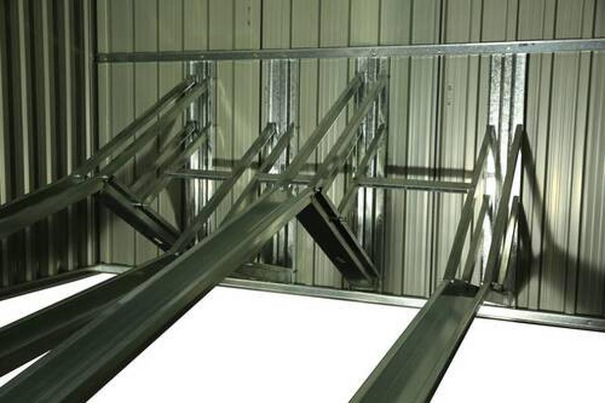 Fahrradgarage Fahrradgarage Und Aufbew. Box - Anthrazit, Basics, Metall (203/158/200cm)