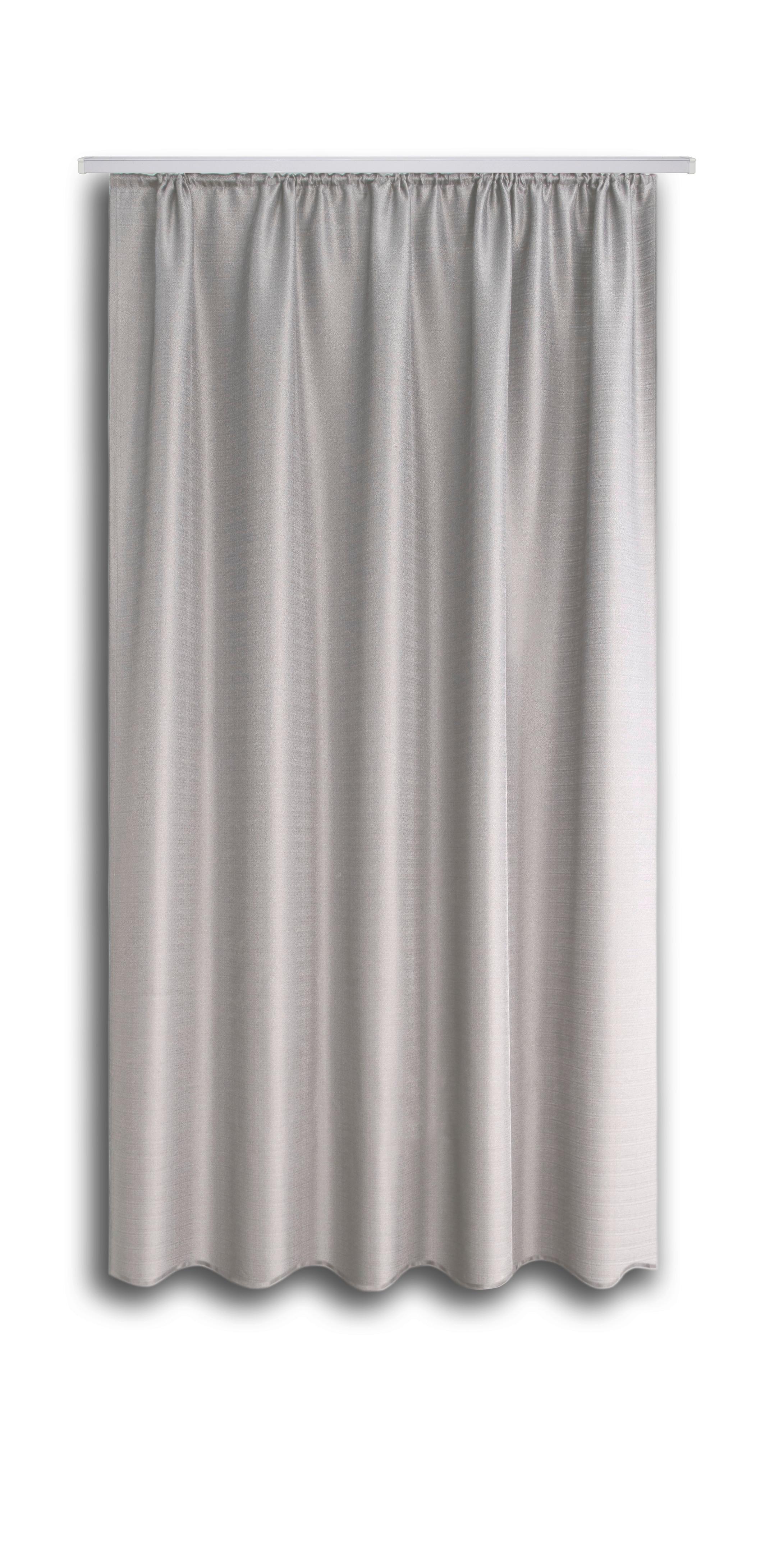 Vorhang mit Band Ben II 135x175 cm Silberfarben