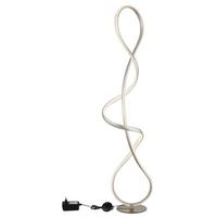 Led-stehleuchte 67341sn Swirl - Klar/Schwarz, Design, Kunststoff/Metall (26/20/132,5cm) - Globo