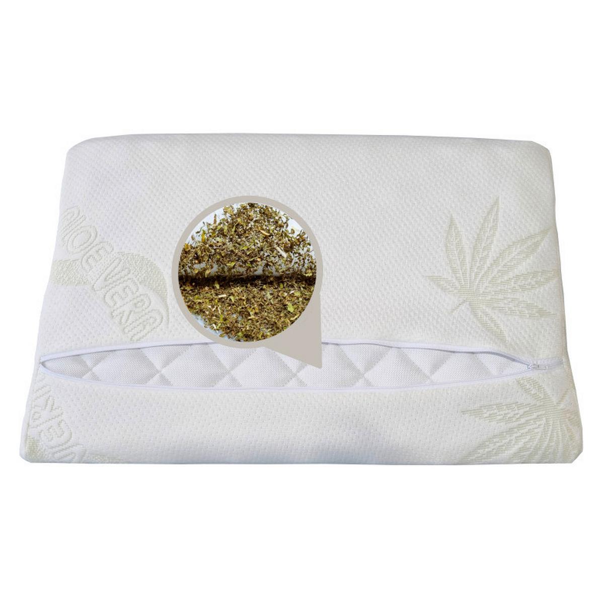 Hanfkissen Hempysleep für alle Schlafpositionen 40x60 cm - Naturmaterialien/Textil (60/40/8/10cm)